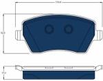TRW Set placute frana TRW GDB3332BTE (GDB3332BTE)