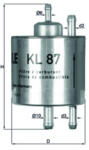 MAHLE Filtru combustibil MAHLE KL 87 (KL 87) - fixbox
