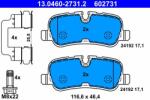 ATE Set placute frana ATE 13.0460-2731.2 (13.0460-2731.2) - fixbox