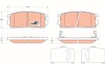 TRW Set placute frana TRW GDB1716 (GDB1716)