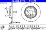 ATE Disc frana spate PowerDisc Audi A5, A4 B8 ATE 24.0312-0178.1 (24.0312-0178.1)