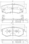 NIPPARTS Set placute frana NIPPARTS J3610302 (J3610302)