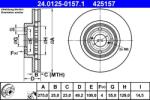 ATE Disc frana fata Toyota Corolla ATE 24.0125-0157.1 (24.0125-0157.1)