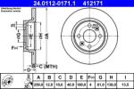 ATE Disc frana fata Dacia Logan II, Sandero II ATE 24.0112-0171.1 (24.0112-0171.1)