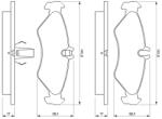Bosch Set placute frana BOSCH 0 986 424 463 (0 986 424 463)
