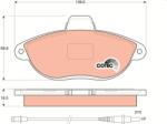 TRW Set placute frana TRW GDB1216 (GDB1216)