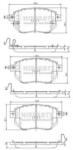 NIPPARTS Set placute frana NIPPARTS J3601092 (J3601092)