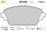 VALEO Set placute frana VALEO 301436 (301436)
