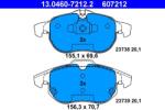 ATE Set placute frana ATE 13.0460-7212.2 (13.0460-7212.2)