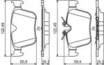 Bosch Set placute frana BOSCH 0 986 494 819 (0 986 494 819)