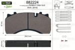 VALEO Set placute frana VALEO 882224 (882224)