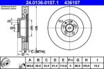 ATE Disc frana Audi A6 C6 ATE 24.0136-0107.1 (24.0136-0107.1)