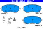 ATE Set placute frana ATE 13.0460-3887.2 (13.0460-3887.2)