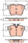 TRW Set placute frana TRW GDB2154 (GDB2154)