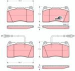 TRW Set placute frana TRW GDB1363 (GDB1363)