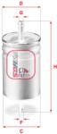 SOFIMA Filtru combustibil SOFIMA S 1611 B (S 1611 B) - fixbox
