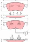 TRW Set placute frana TRW GDB1598 (GDB1598)