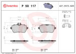 BREMBO Set placute frana BREMBO P 50 117 (P 50 117)
