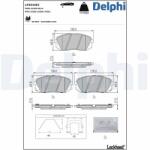 DELPHI Set placute frana DELPHI LP5044EV (LP5044EV)