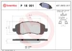 BREMBO Set placute frana BREMBO P 18 001 (P 18 001)