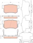 TRW Set placute frana TRW GDB3447 (GDB3447)