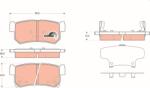 TRW Set placute frana TRW GDB3366 (GDB3366)