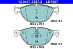 ATE Set placute frana ATE 13.0470-7267.2 (13.0470-7267.2)