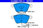 ATE Set placute frana ATE 13.0460-7201.2 (13.0460-7201.2) - fixbox