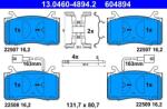 ATE Set placute frana ATE 13.0460-4894.2 (13.0460-4894.2)