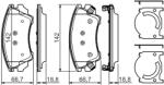 Bosch Set placute frana BOSCH 0 986 494 275 (0 986 494 275)