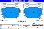ATE Set placute frana ATE 13.0460-6924.2 (13.0460-6924.2)