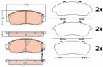 TRW Set placute frana TRW GDB3581 (GDB3581)