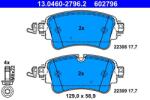 ATE Set placute frana ATE 13.0460-2796.2 (13.0460-2796.2)