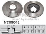 NIPPARTS Disc frana NIPPARTS N3309018 - fixbox