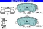 ATE Set placute frana ATE 13.0470-3852.2 (13.0470-3852.2)