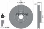 TEXTAR Disc frana TEXTAR 92162305 - fixbox