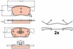 TRW Set placute frana TRW GDB2138 (GDB2138)