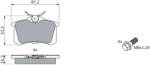 Bosch Set placute frana BOSCH 0 986 461 769 (0 986 461 769)