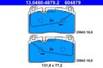 ATE Set placute frana ATE 13.0460-4879.2 (13.0460-4879.2) - fixbox