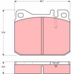 TRW Set placute frana TRW GDB1103 (GDB1103)