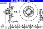 ATE Disc frana spate Renault Clio II ATE 24.0108-0117.2 (24.0108-0117.2)