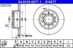 ATE Disc frana spate PowerDisc Seat Leon ATE 24.0310-0277.1 (24.0310-0277.1)