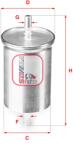 SOFIMA Filtru combustibil SOFIMA S 1923 B (S 1923 B) - fixbox