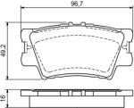 Bosch Set placute frana BOSCH 0 986 494 154 (0 986 494 154)