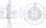 DELPHI Disc frana DELPHI BG3695 (BG3695) - fixbox