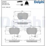 DELPHI Set placute frana DELPHI LP1672 (LP1672)