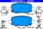 ATE Set placute frana ATE 13.0460-2622.2 (13.0460-2622.2) - fixbox