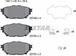 TEXTAR Set placute frana TEXTAR 2574901 (2574901) - fixbox