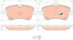 TRW Set placute frana TRW GDB1413 (GDB1413)