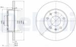 DELPHI Disc frana DELPHI BG3426 (BG3426) - fixbox